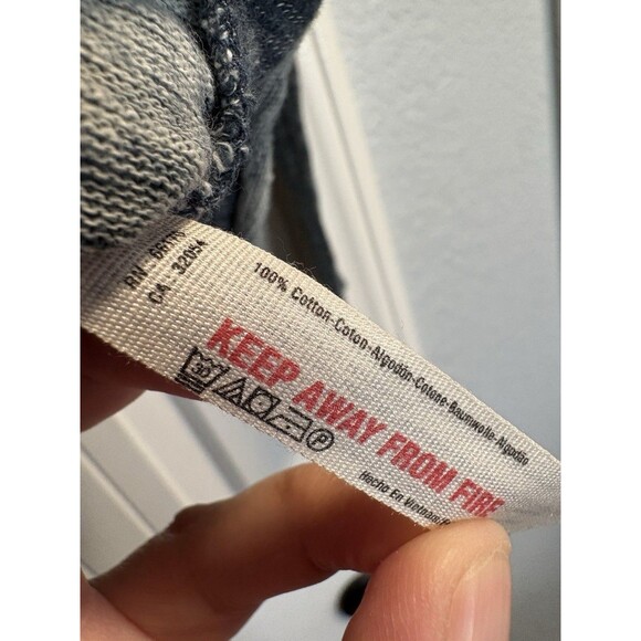 Free People Beach Womens Medium Blue Grey Long Sleeve Tunic Cowl Neck Two Body - Picture 6 of 7